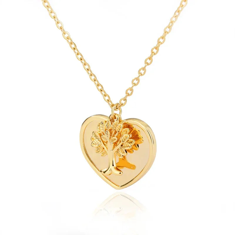 Tree of Life Stainless Steel Necklaces - Palm and Thread