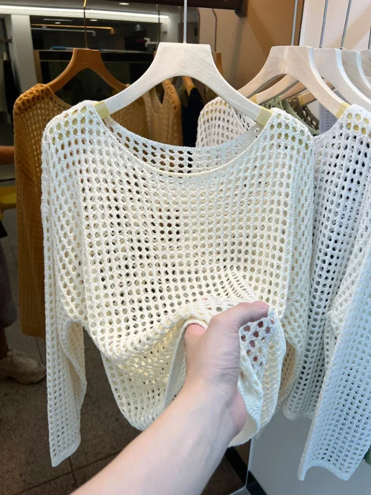 Mesh Vintage Sweater - Palm and Thread