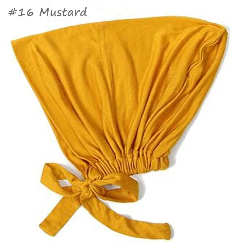 New Soft Turban Hat Inner Hijab Cap - Palm and Thread