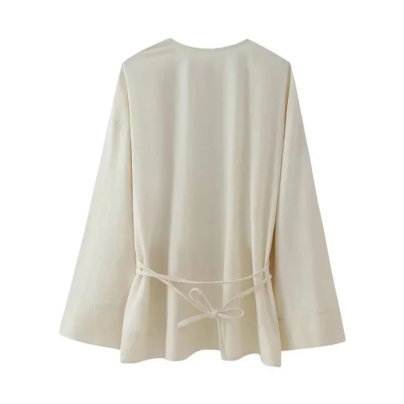 New Kimono Long Sleeve Blouse - Palm and Thread
