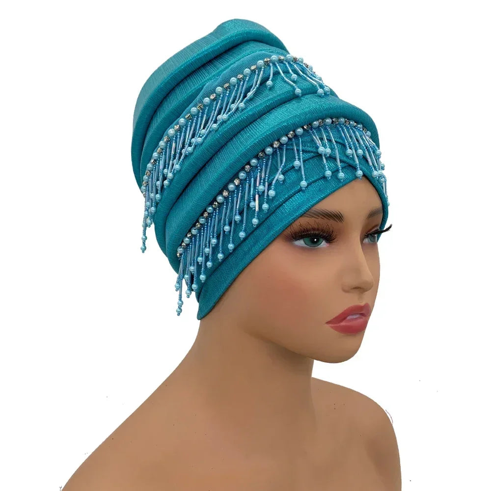 Elegant Head Wraps Bonnet - Palm and Thread