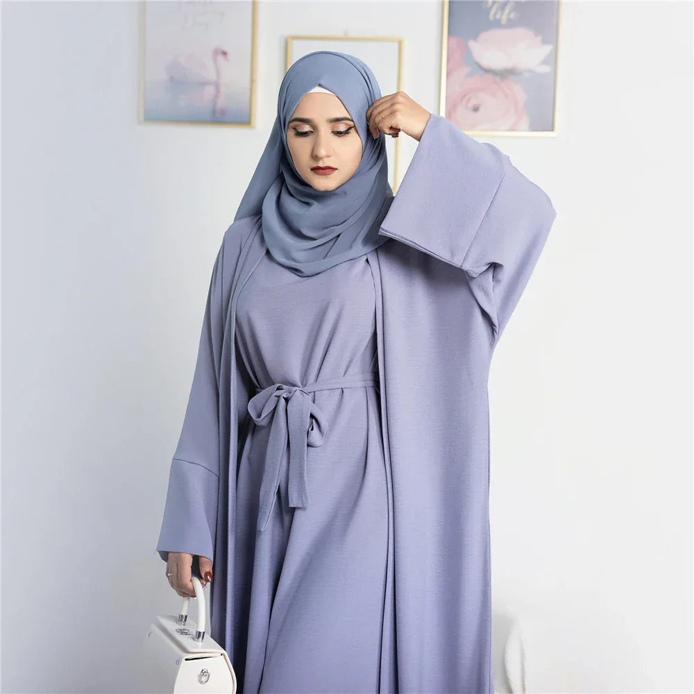 2 Piece Crepe Abaya - Palm and Thread