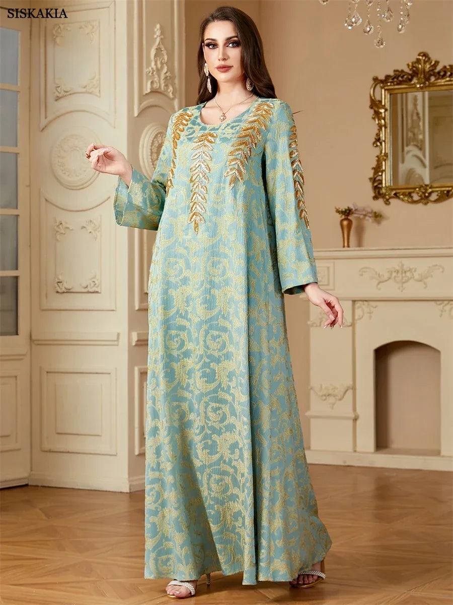 Elegant Floral Print Abaya - Palm and Thread