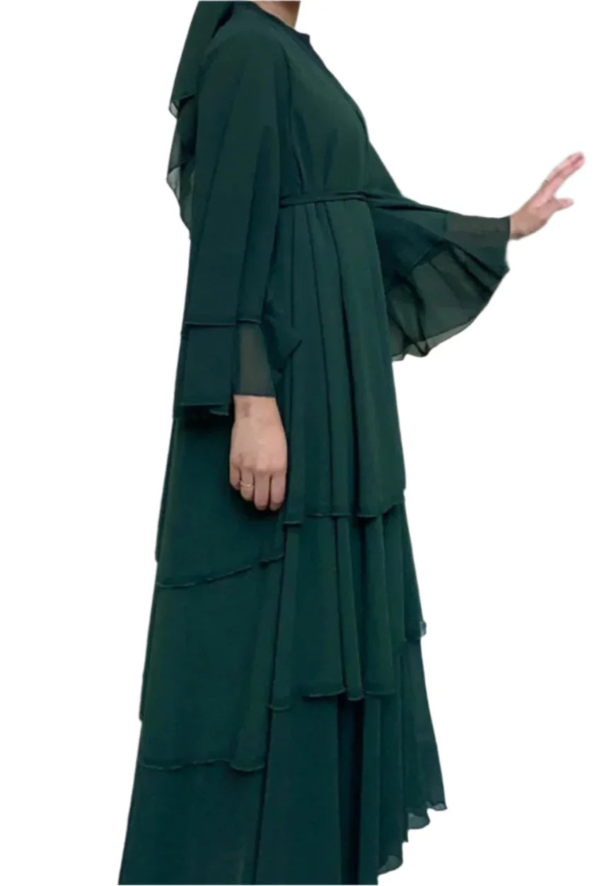 Modest Coat Open Abaya Dress - Palm and Thread