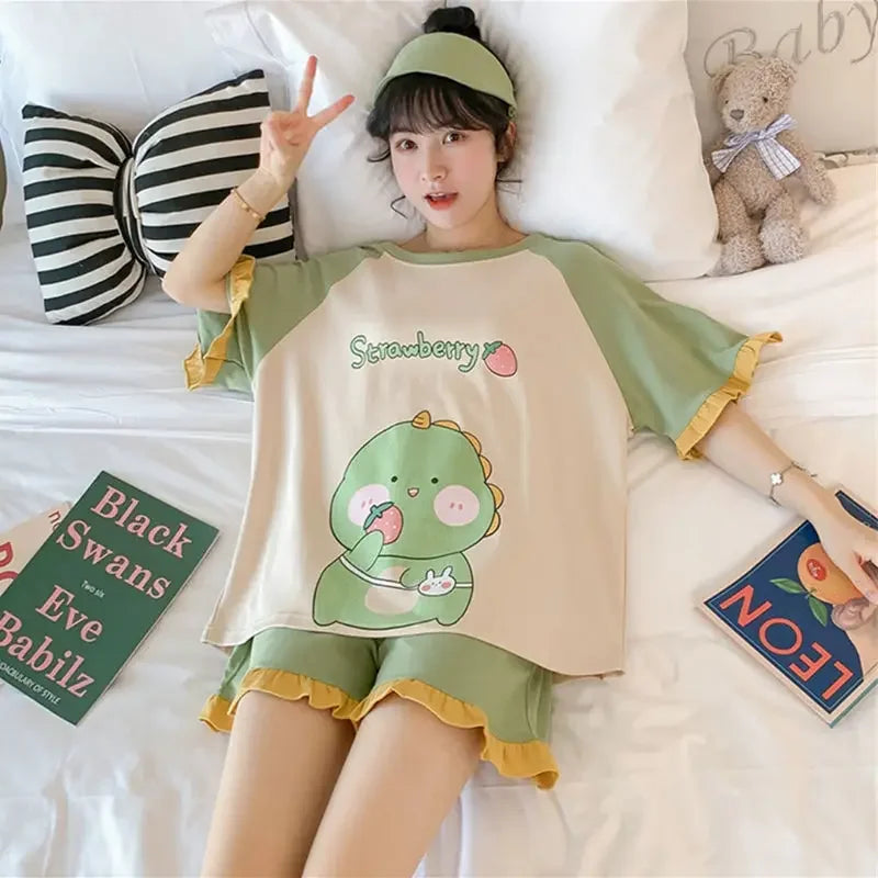 Two-Piece Pajama Short-Sleeved - Palm and Thread