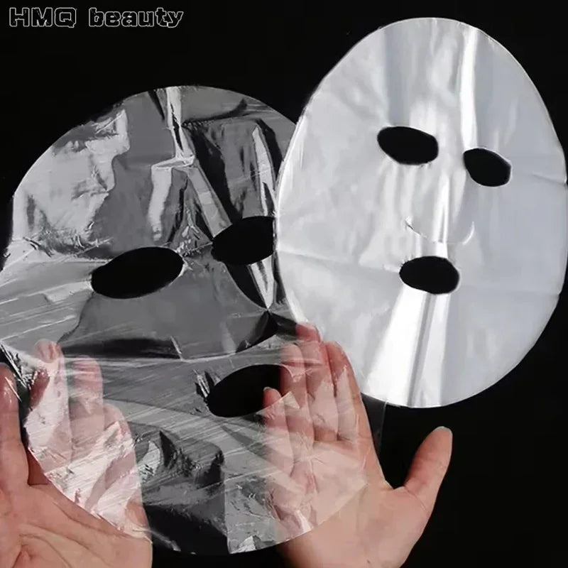 Disposable Plastic Film Full Face Cleaner Mask - Palm and Thread