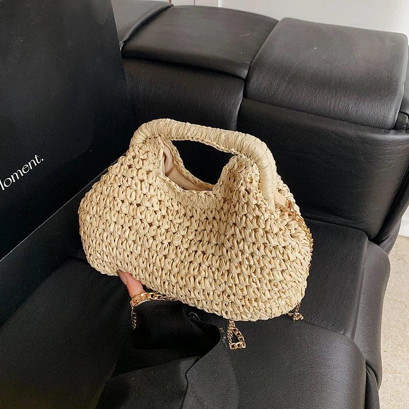Retro Woven Clutch Bag - Palm and Thread
