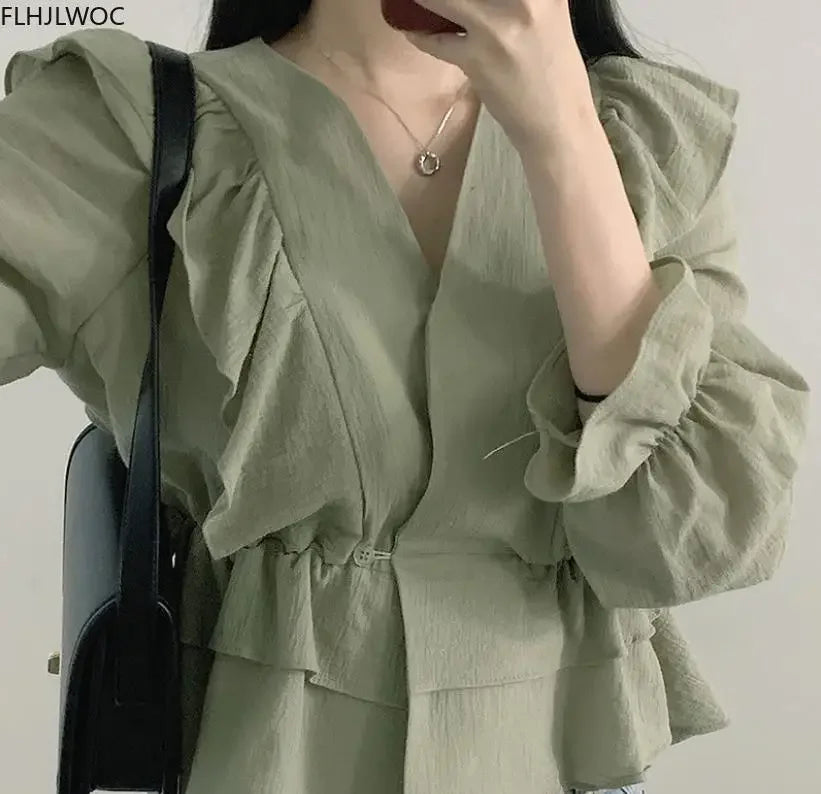 Cute Flare Sleeve shirt top - Palm and Thread