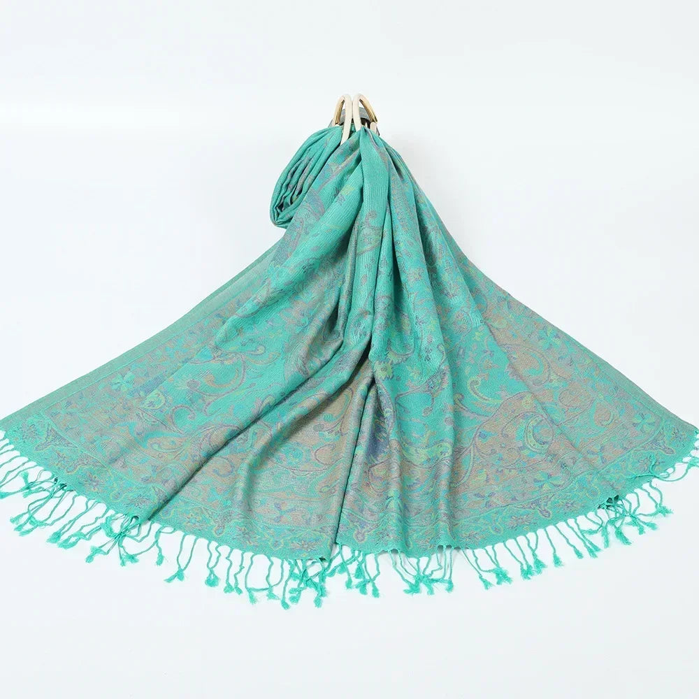 Pashmina Hijab Scarf Printed Hijab - Palm and Thread