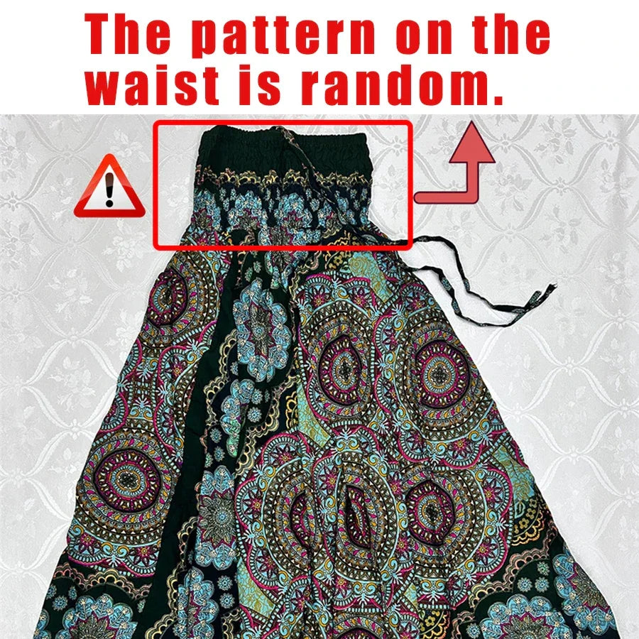 Bohemian High Waist Rayon Harem Baggy Pant - Palm and Thread