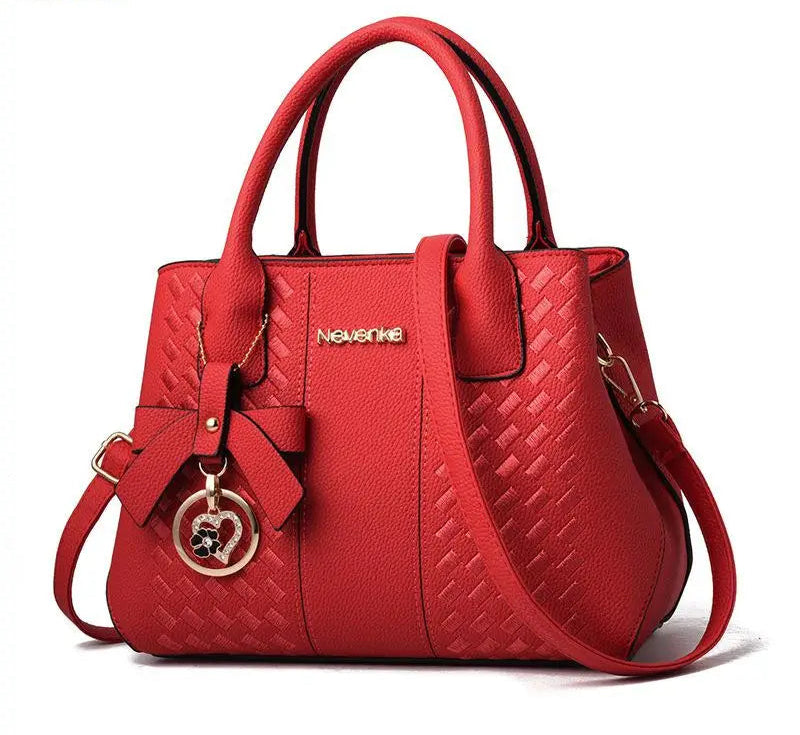 Pattern PU Portable Bucket Bag - Palm and Thread