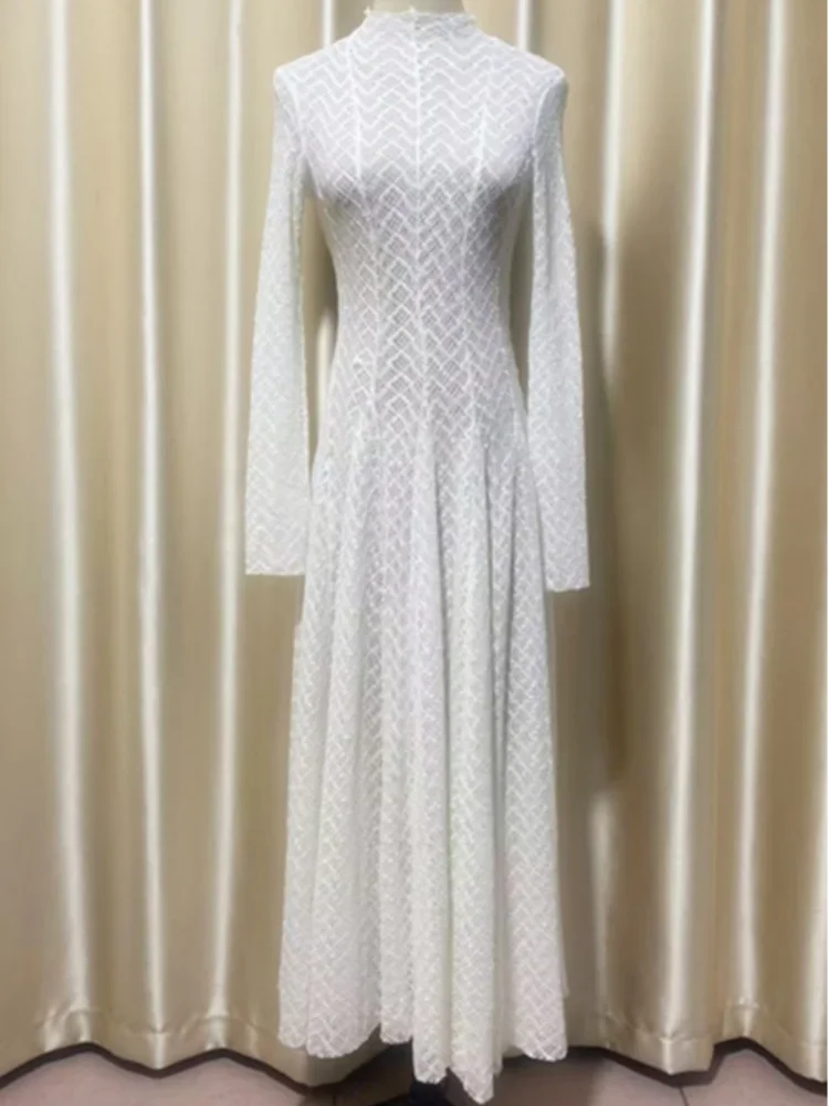 Hollow Out Mesh Maxi Dress - Palm and Thread