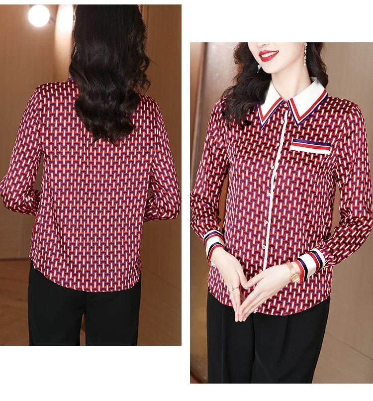High Quality Long Sleeve Office Top - Palm and Thread