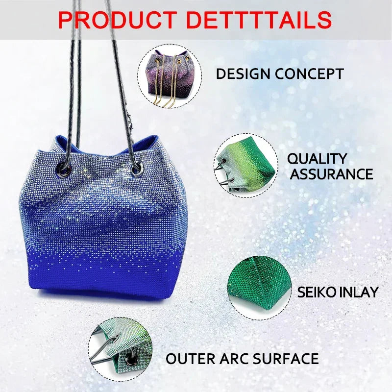 Italian Design Luxury Shiny Handbag - Palm and Thread