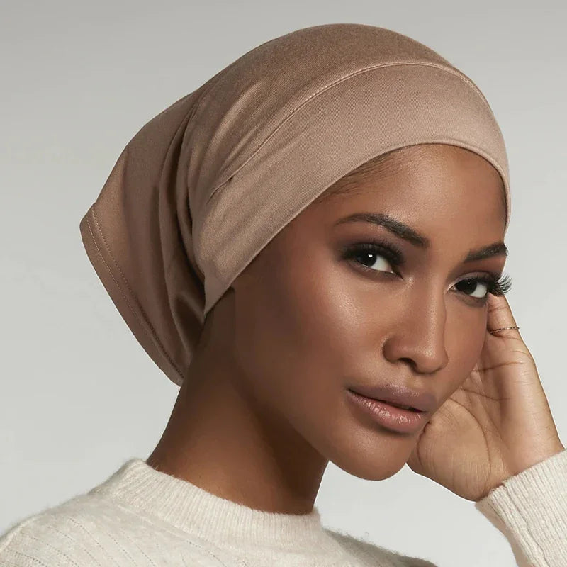 Soft Cotton Under Scarf Cap Turban - Palm and Thread