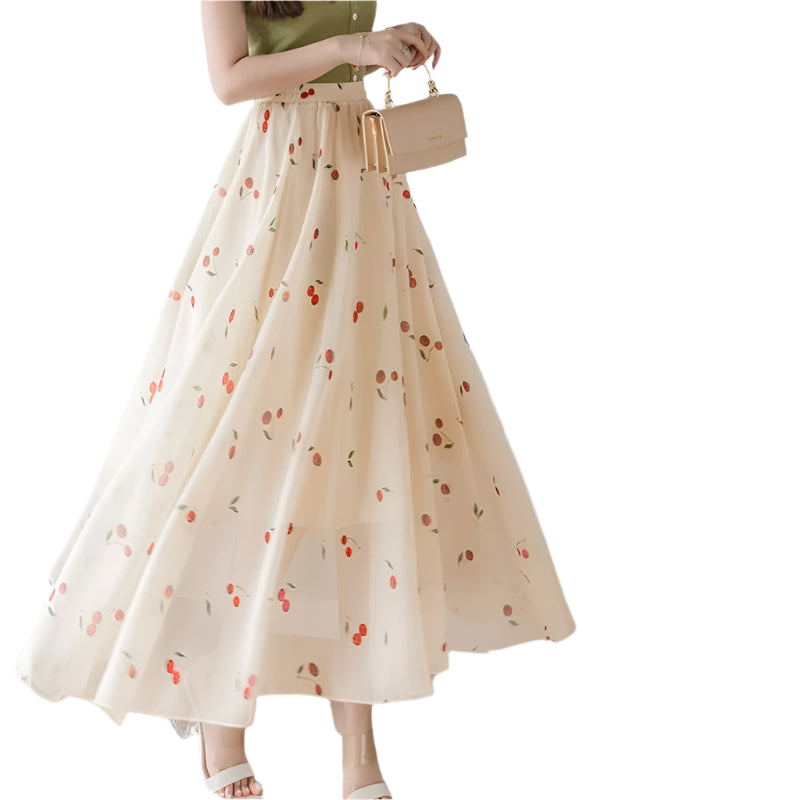 High Waist Elegant Long Skirt - Palm and Thread