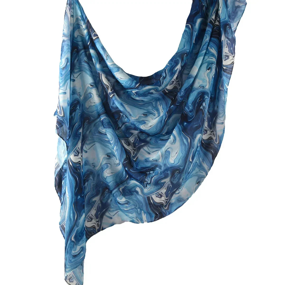 New Watercolor Tie-Dye Cotton Scarf - Palm and Thread
