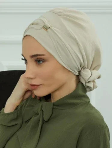 Plain Instant Turban Hat Inner Hijab - Palm and Thread