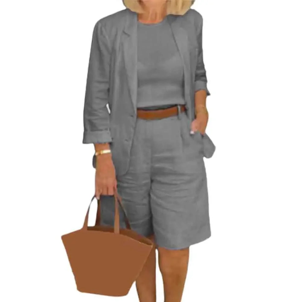 Formal Short Suit Knee Length Pant Outfit - Palm and Thread