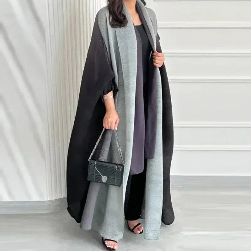 Miyake Folds Sleeve Coat Abaya - Palm and Thread