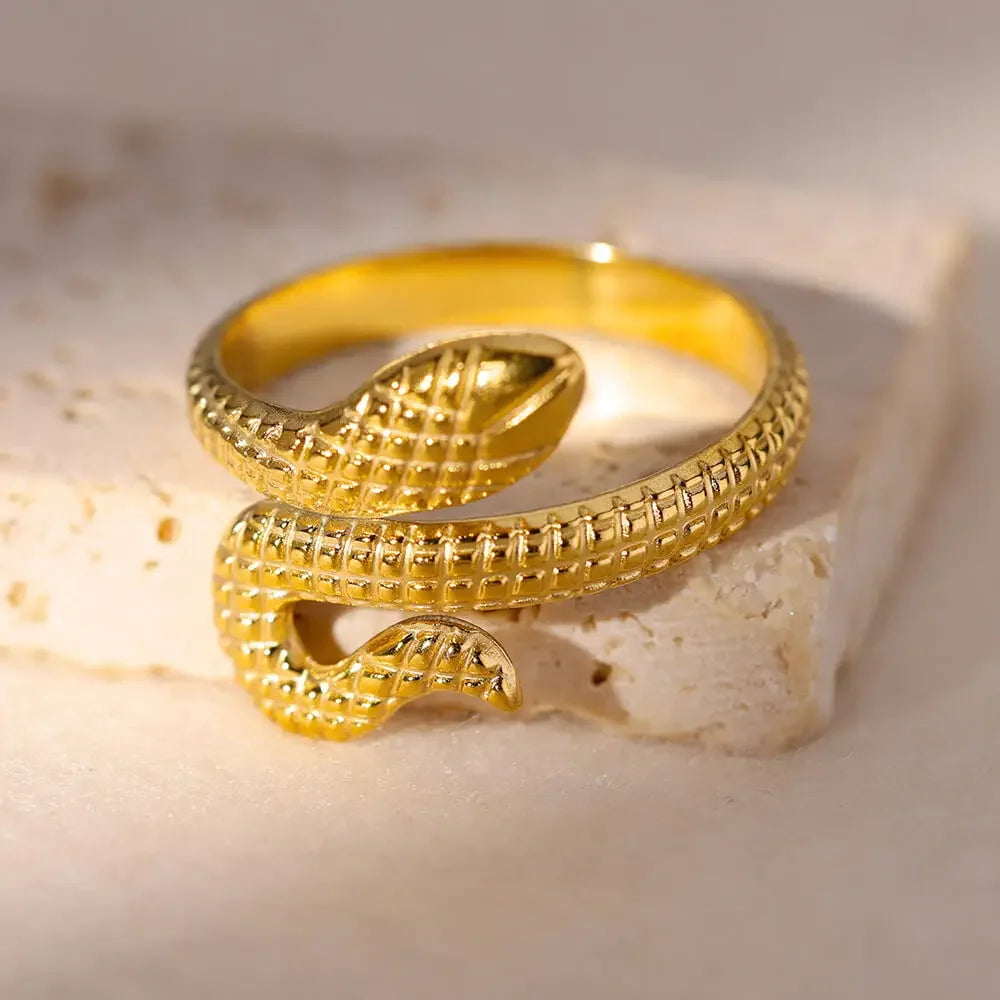 Stainless Steel Angel Feather Ring - Palm and Thread