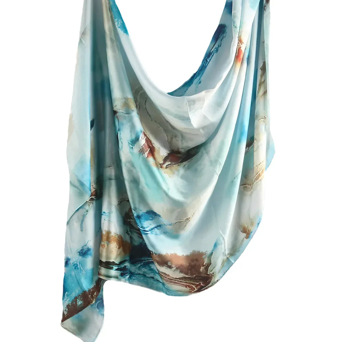 Water Print Shawl Chiffon Silk Hijab - Palm and Thread