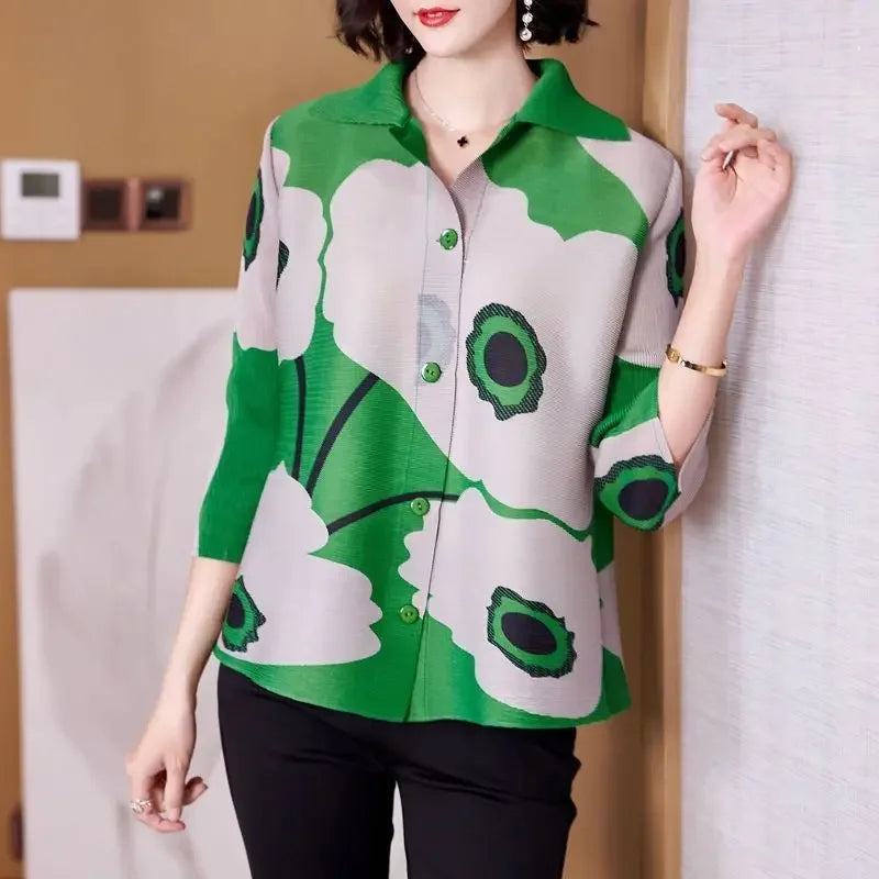 Loose Printed Shirt - Palm and Thread