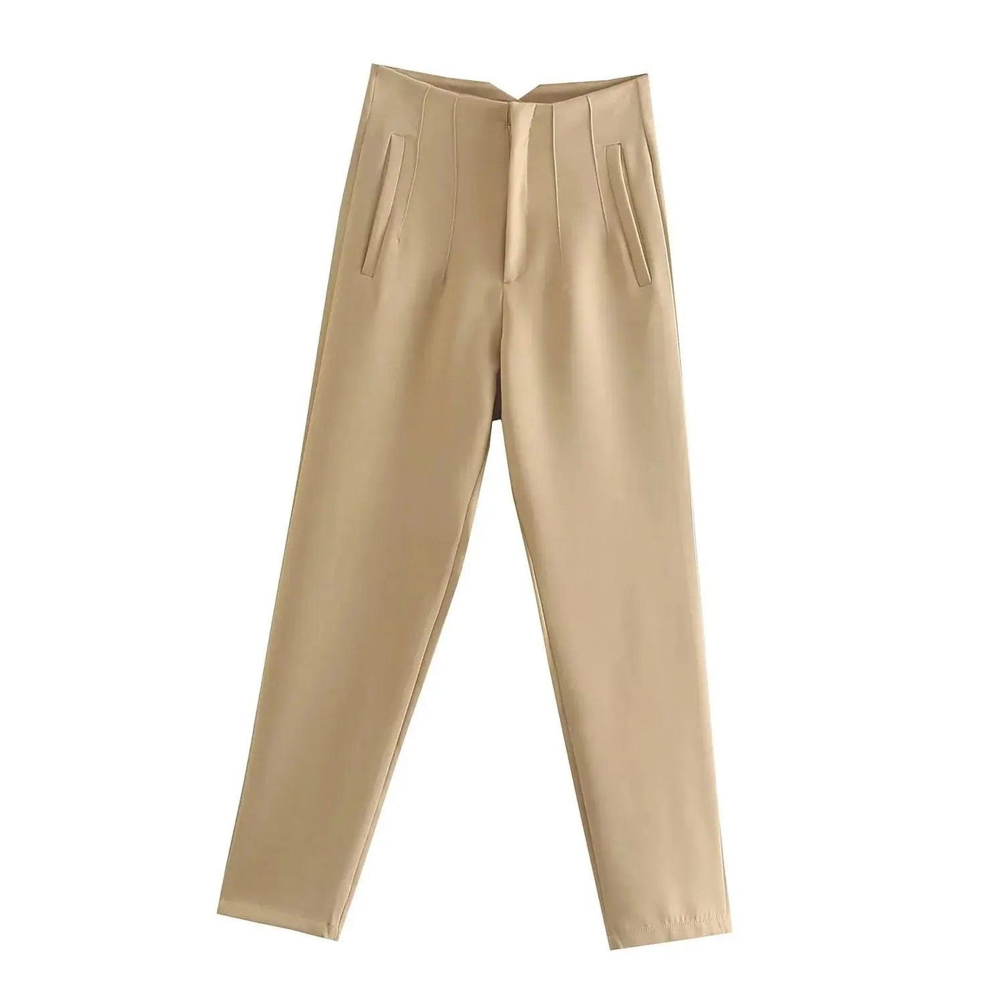 Elegant Solid Pencil Chic Pant - Palm and Thread