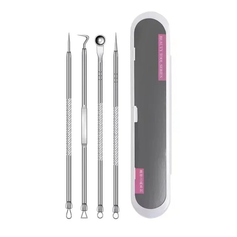 Stainless Steel Clip Pimples Tweezer Blackhead Remover - Palm and Thread