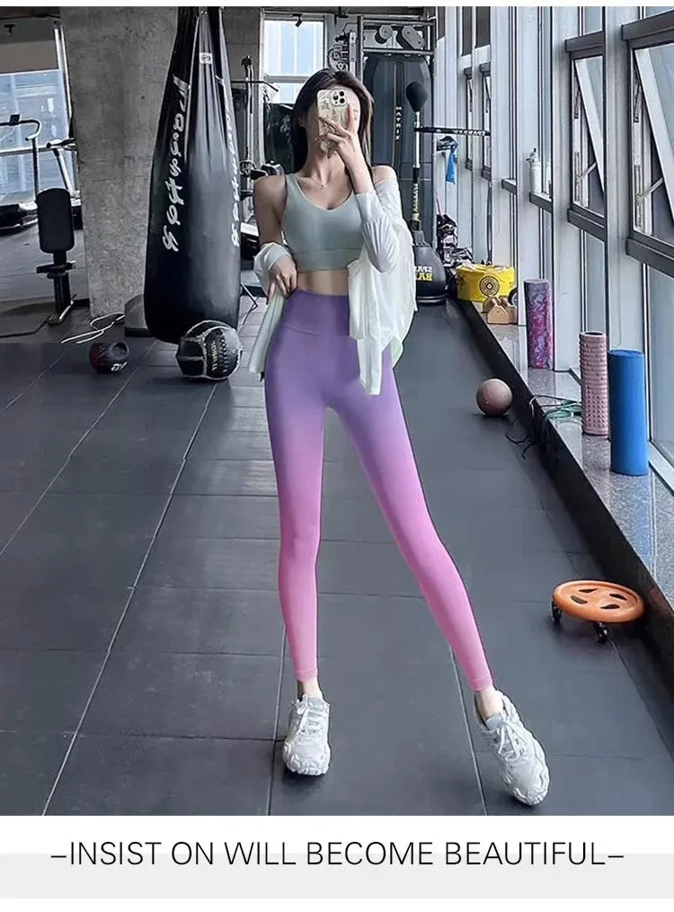 Seamless Gradient Yoga Leggings