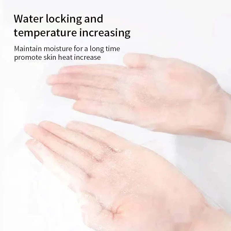 Disposable Face Plastic Film Transparent PE Mask - Palm and Thread