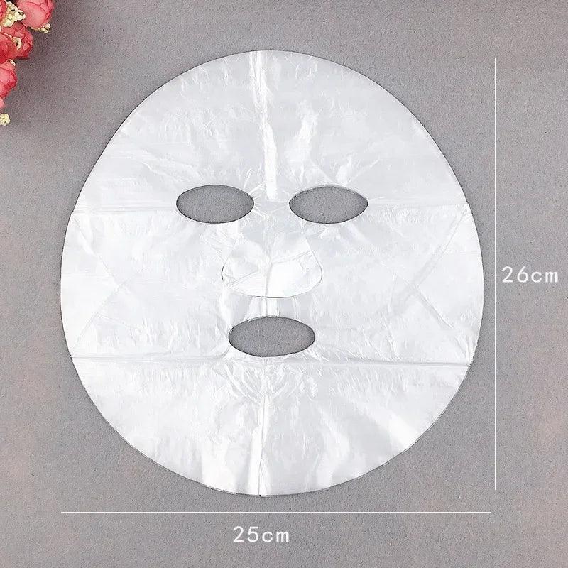 Disposable Face Plastic Film Transparent PE Mask - Palm and Thread