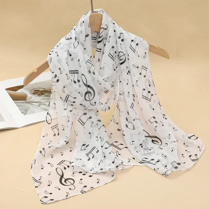 New Print Chiffon Scarf Shawl - Palm and Thread