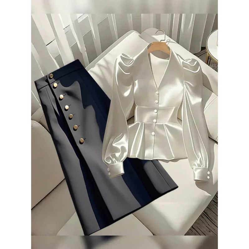 French Elegant Waist Cinched Shirt - Palm and Thread