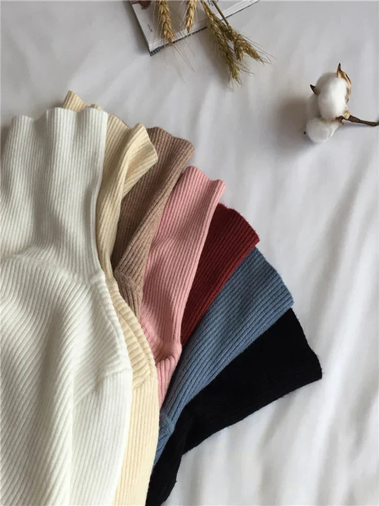 Thick Sweater Knitted Ribbed Pullover - Palm and Thread