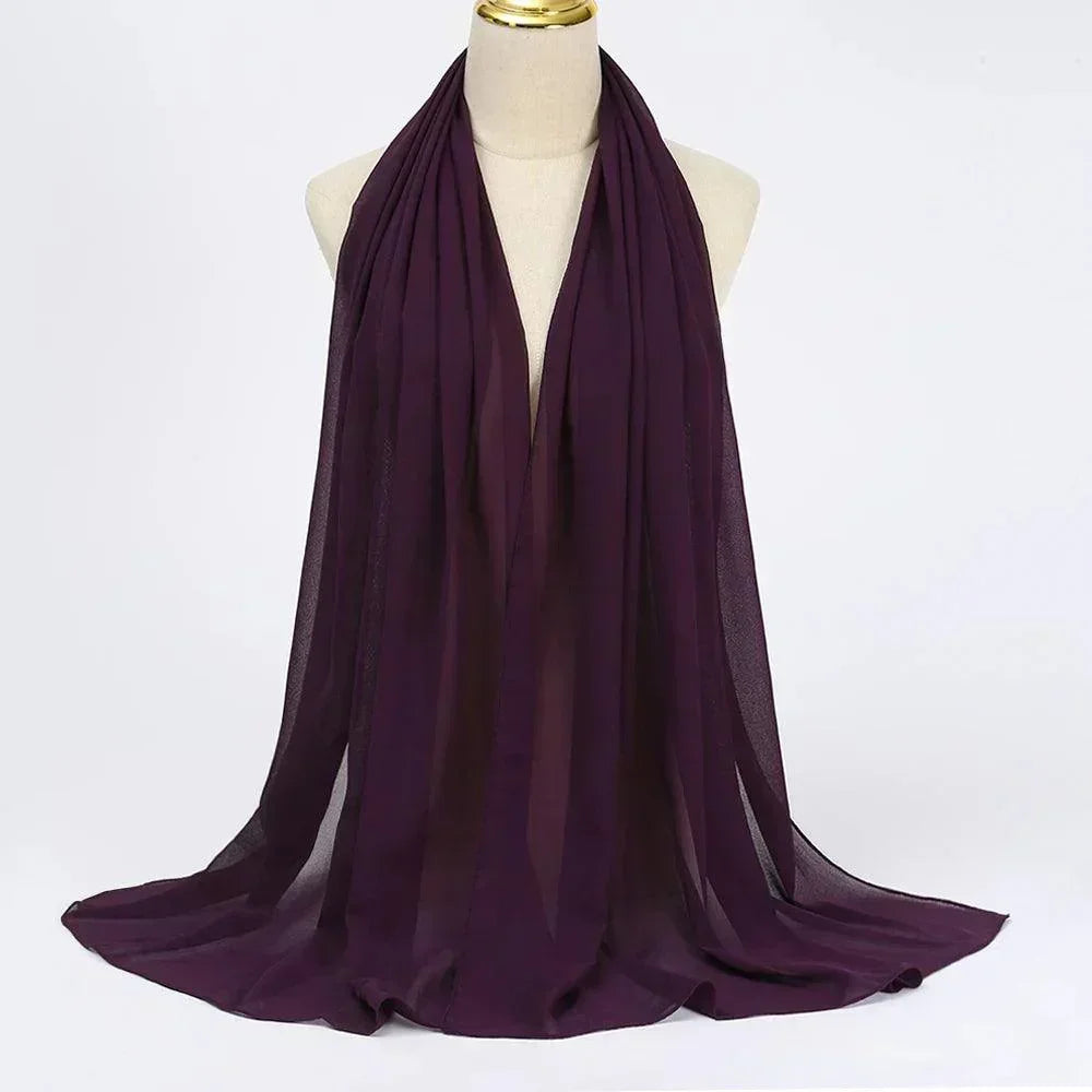 Chiffon Hijab Head Wrap - Palm and Thread