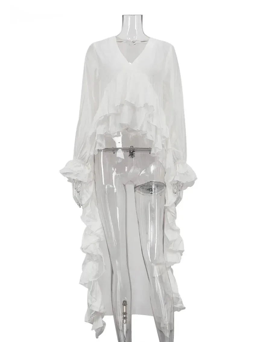 Fashion V-Neck Long Sleeve Shirt - Palm and Thread