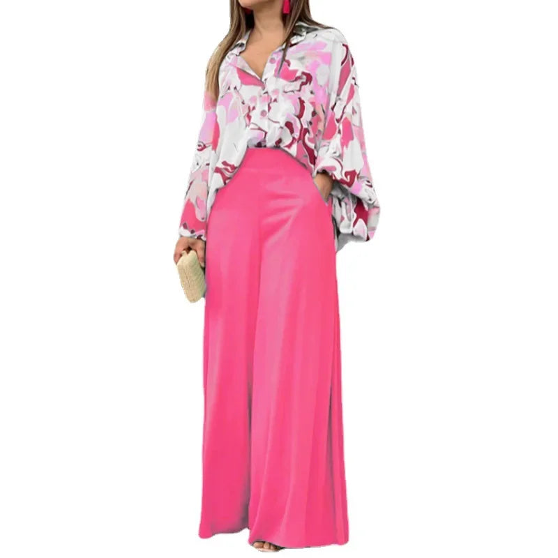 Floral Prints Shirt Pants Set - Palm and Thread