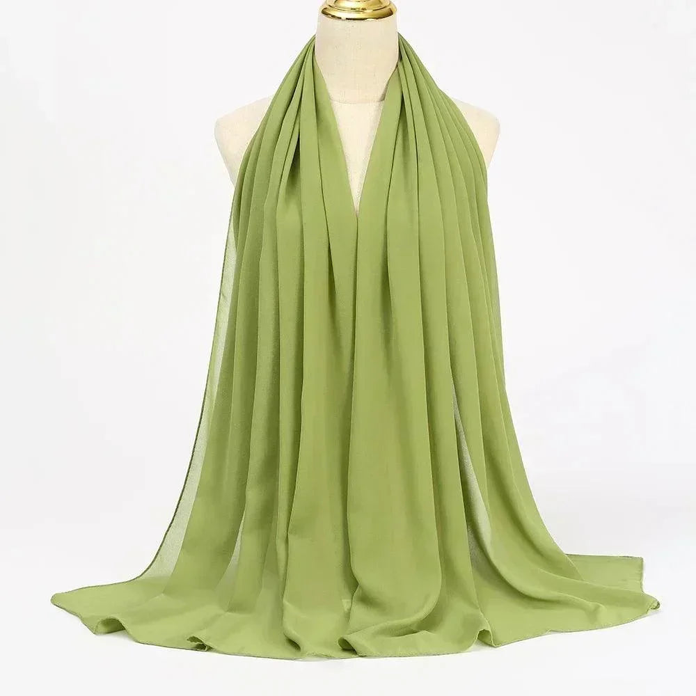 Chiffon Hijab Head Wrap - Palm and Thread