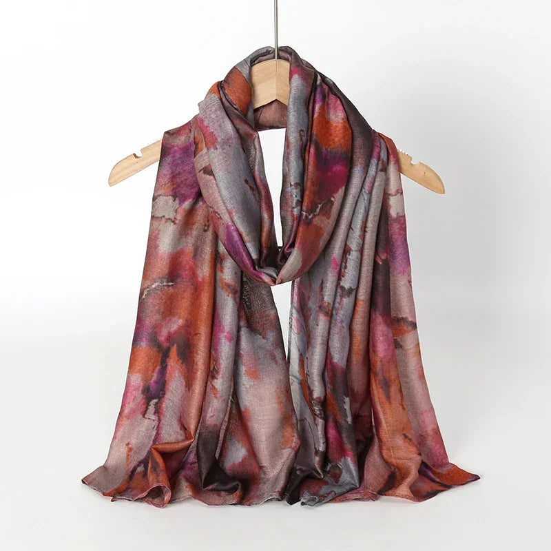 Watercolor Hijab Scarf Bandana Headband Vintage - Palm and Thread