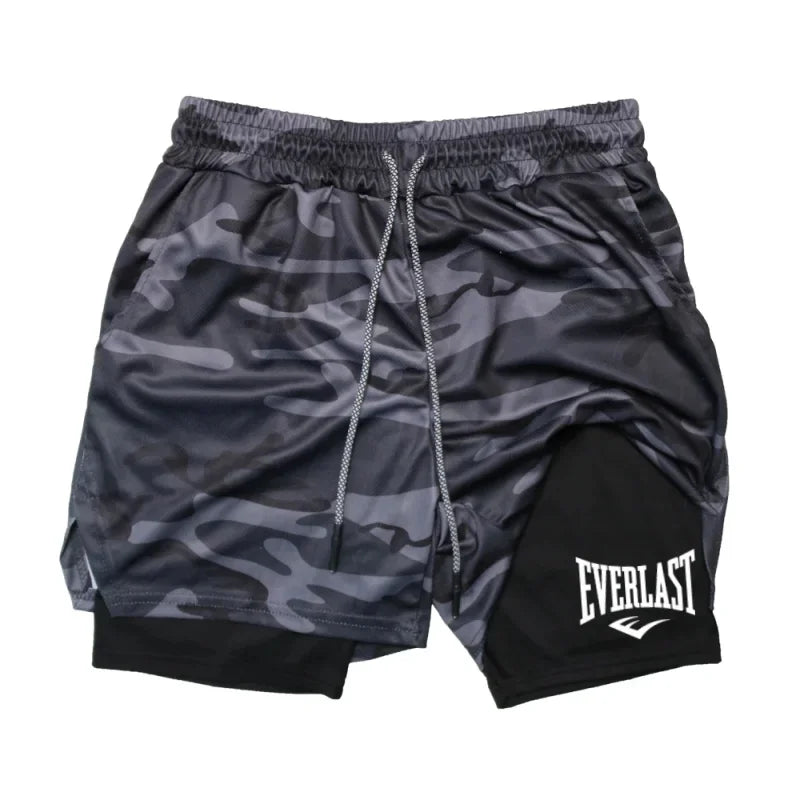 Compression gym printed sports short - Palm and Thread