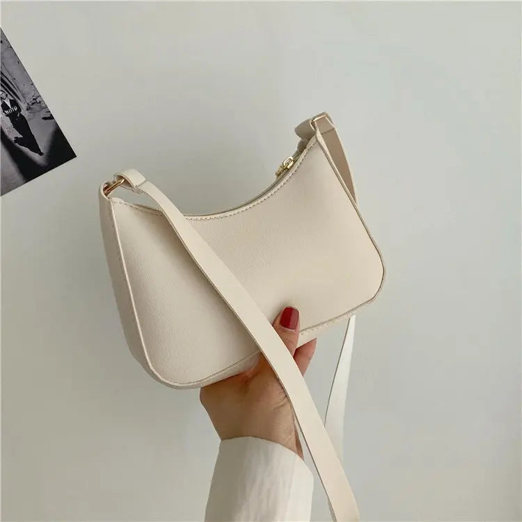 Retro PU Leather Underarm Bag