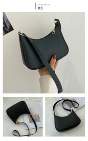 Retro PU Leather Underarm Bag