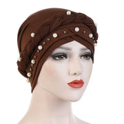 Head Scarf Two-color Cotton Braid Turban Bonnet - Palm and Thread