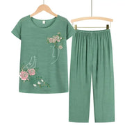 Floral Print Pajama Set - Palm and Thread