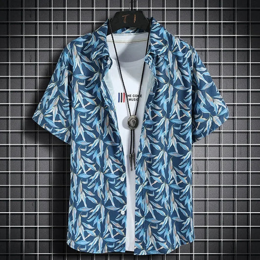 Hawaiian beach short-sleeved casual shirt - Palm and Thread