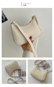 Retro PU Leather Underarm Bag