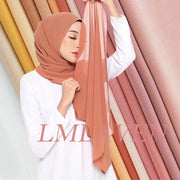 Solid Chiffon Shawl Scarf - Palm and Thread
