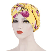 Print Cotton Scarf Inner Hijab Turban Cap Headwear - Palm and Thread