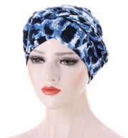 Print Cotton Scarf Inner Hijab Turban Cap Headwear - Palm and Thread